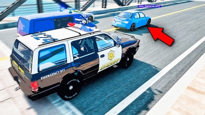 EPICKI POŚCIG POLICJI W BEAMNG MULTIPLAYER!  POLICJANCI I ZŁODZIEJE! (Cops and Robbers Roleplay)