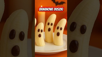 Nie uwierzysz, jak łatwe są te BANANOWE DUSZKI!  #halloween #duszki #shorts #banan