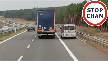 Nieudolne wyprzedzanie busem - wyprzedzanie poboczem, wyścig słoni i szeryfowanie #2042 Wasze Filmy