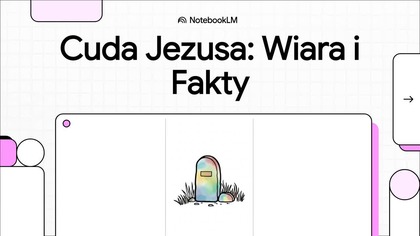 Cuda Jezusa Wiara i Fakty