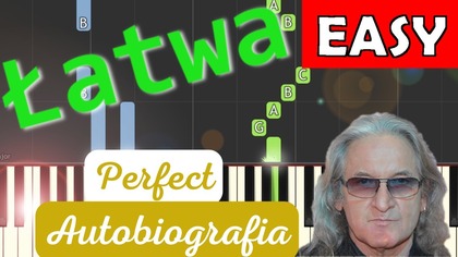 Autobiografia (Perfect) - Piano Tutorial (łatwa wersja)  NUTY W OPISIE   LEPSZA JAKOŚĆ