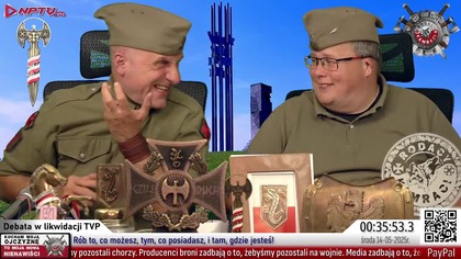 Debata w likwidacji TVP.  Wt.  13. 5. 2025r.  W.  Olszański, M.  Osadowski Rodacy Kamraci NPTV.pl