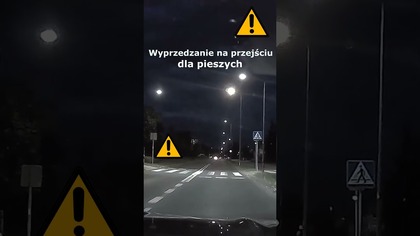 Wyprzedzanie na przejściu DP #shorts #rikordwidjo
