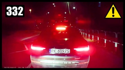 Zajechanie drogi, wyhamowanie, blokowanie ruchu - BMW