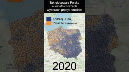 Tak głosowała Polska w ostatnich trzech wyborach prezydenckich #polityka #polska #historia