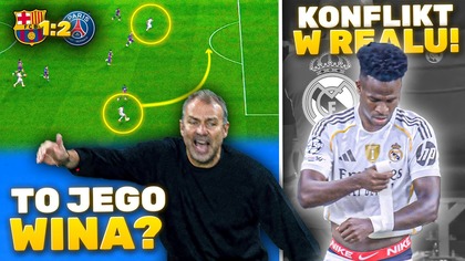 Hansi Flick PRZEGRAŁ Barcelonie mecz z PSG VAR nie powinien uznać gola! Konflikt Viniciusa z Alonso