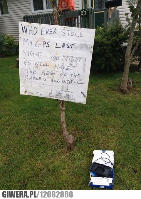 Kanada,GPS,nawigacja,kable,instrukcja,znak