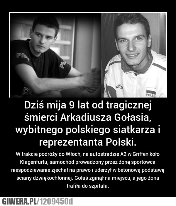 Rocznica, śmierć, siatkarz, wypadek,