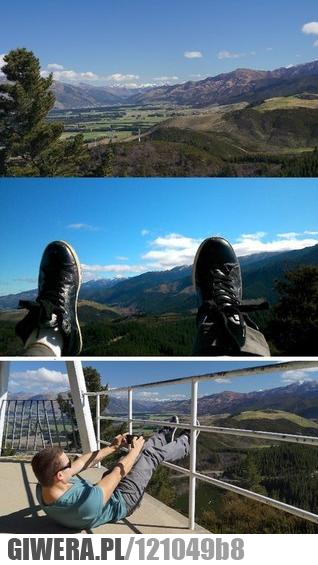 Zdjęcie,Dobre Ujęcie,Góry,buty,barierka
