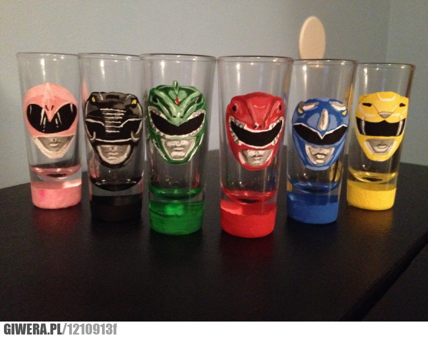 Kieliszki,Power Rangers