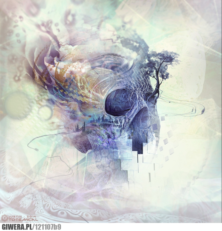 Grafika,czacha,drzewo,