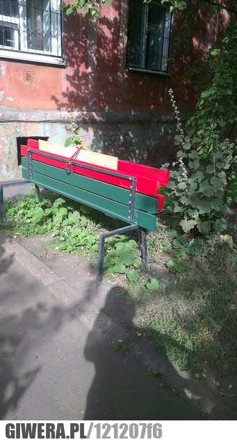 Rosyjska ławka,ławka,kłódka