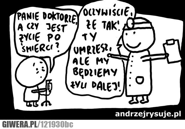 Doktor,lekarz,śmierć,chemioterapia,andrzejrysuje