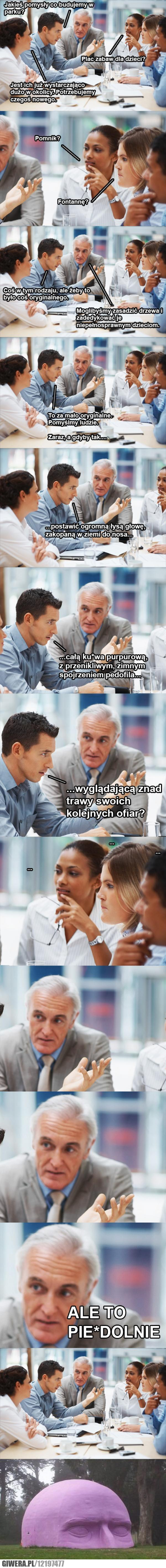 Rzeźba w parku