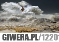 Latarnia morska podczas sztormu