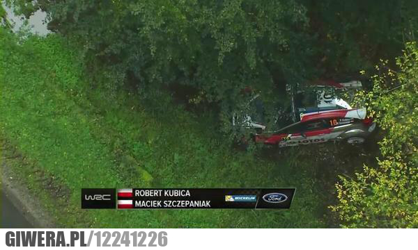 Robert Kubica,Wypadek,rajd,WRC,Maciek Szczepaniak