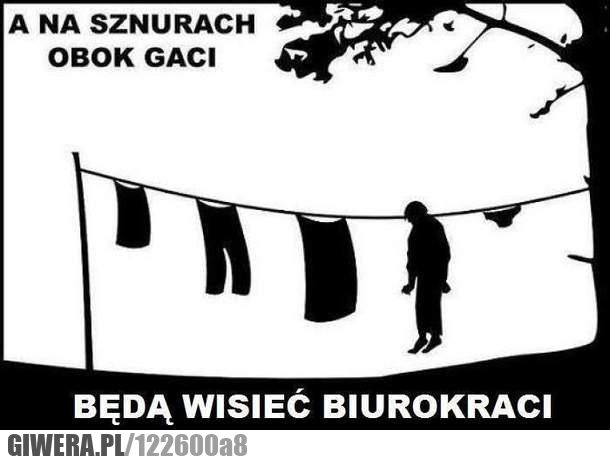 Biurokraci,gacie,sznurek,wisieć