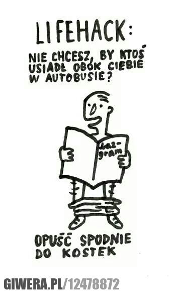 Lifehack,autobus,spodnie