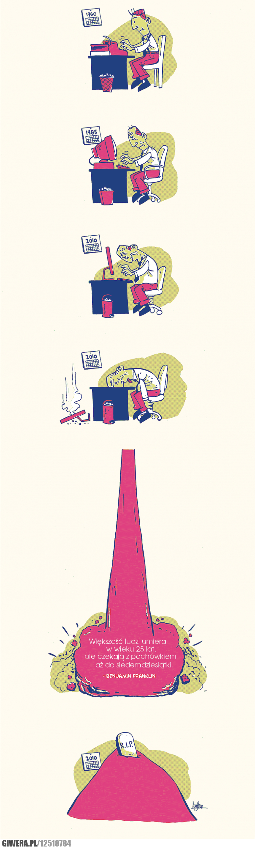 umieranie,25 lat,benjamin franklin