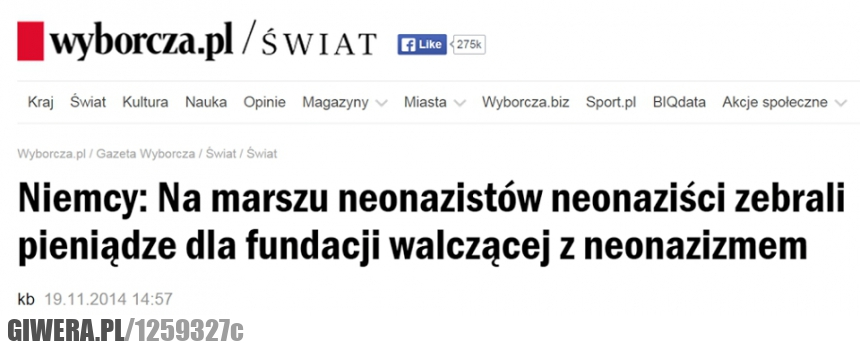 wyborcza,marsz,neonaziści