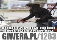 Kobieta na stacji benzynowej