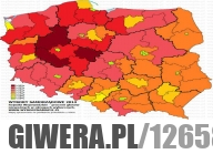 Mapa głosów nieważnych w wyborach samorządowych 2014