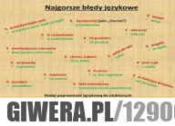 Najgosze błędy