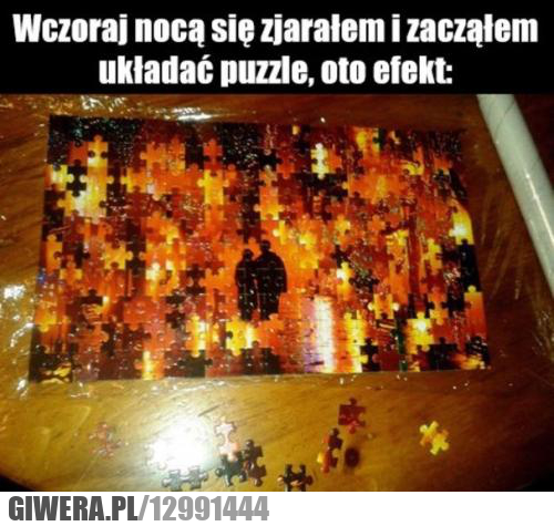 wczoraj noca,puzzle