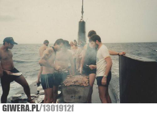łódź podwodna, grill