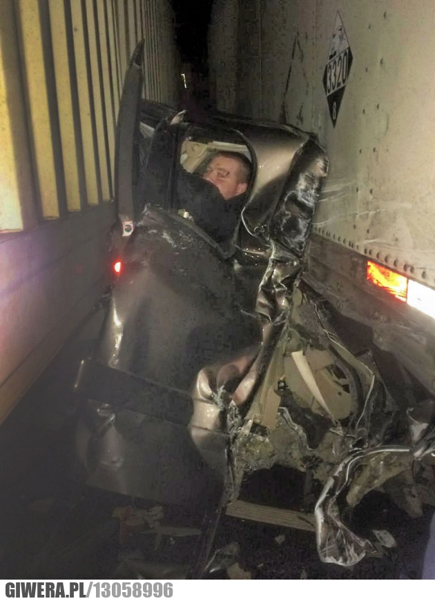 PickUp,Tir,zmiażdżony,Szczęściarz