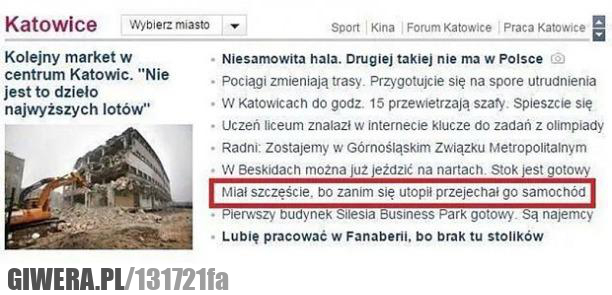 szczęście,potrącenie,utopił