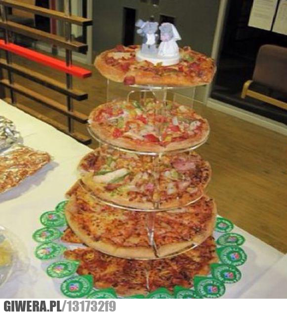 Tort weselny,pizza