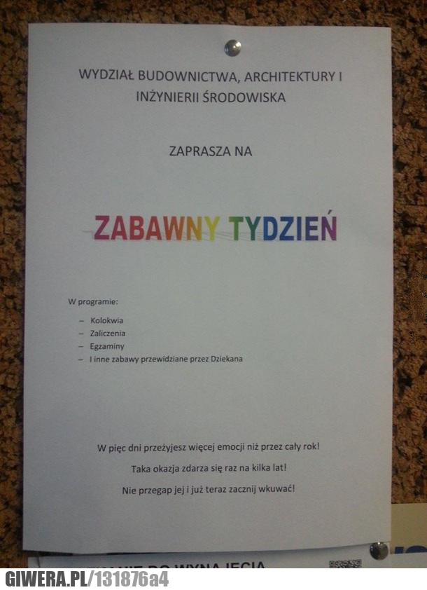 zabawny tydzień
