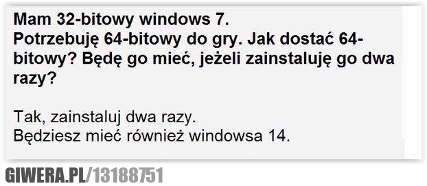 Windows,64 bity, 32 bity,instalacja