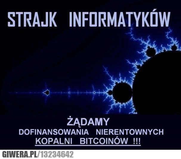 Strajk Informatyków,Bitcoin