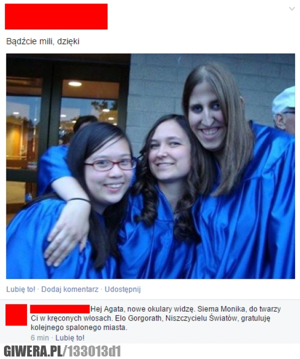 Niszczyciel,facebook,laski