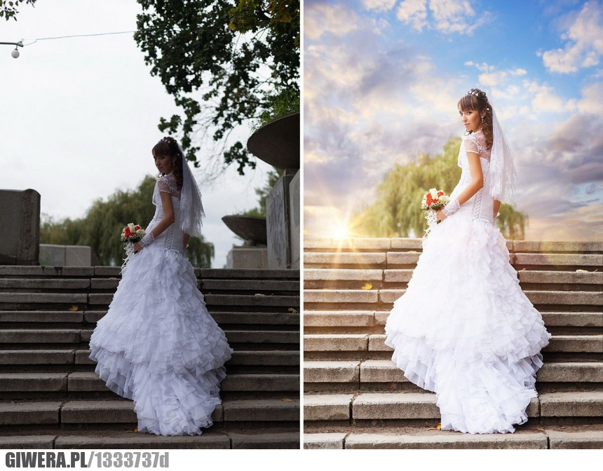 zdjęcie ślubne,photoshop