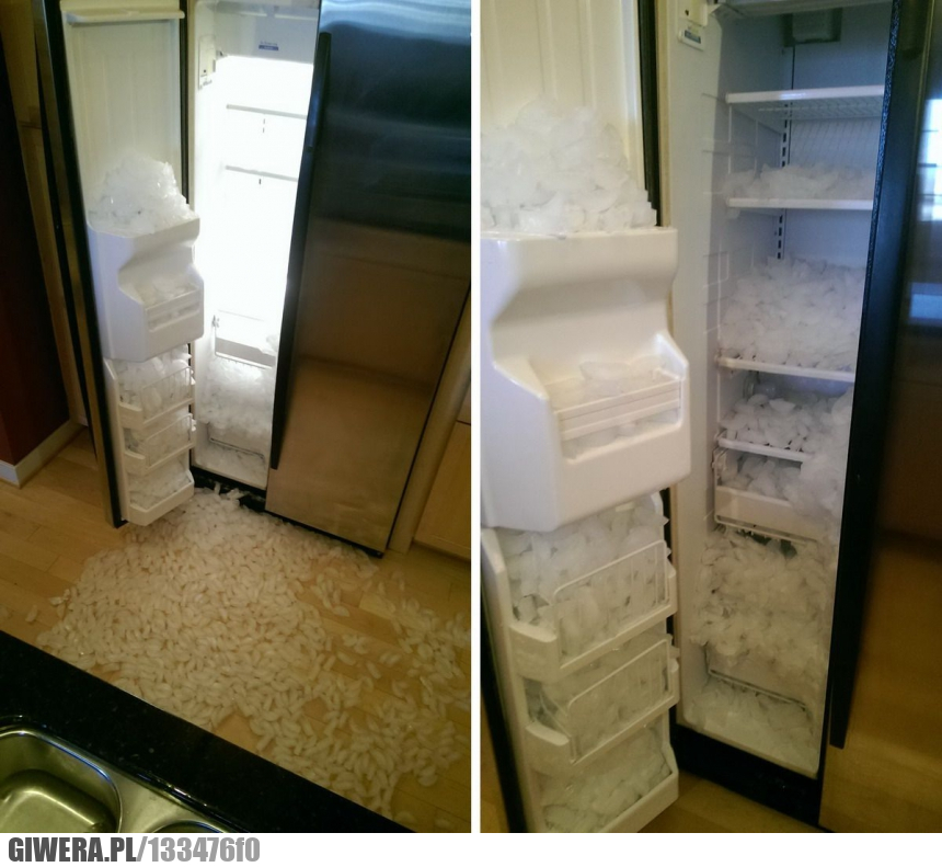 lód,zapasy,lodówka,zamrażarka