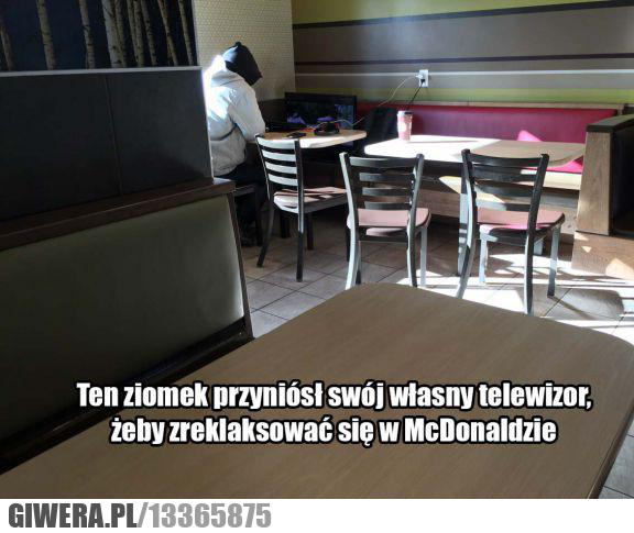 Obiad,telewizor,McDonald