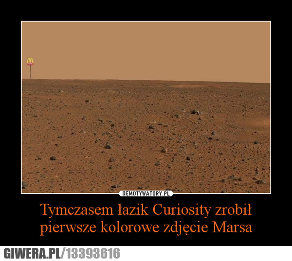 Pierwsze kolorowe zdjęcie marsa
