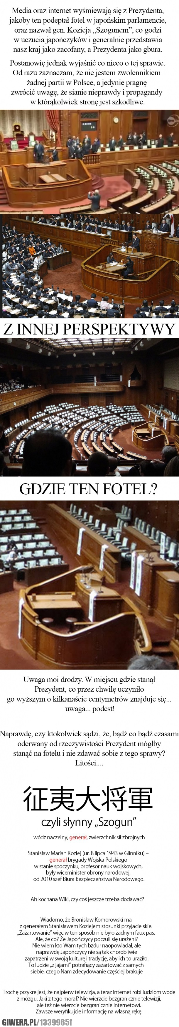 Komorowski,Wpadka,Japonia,Szogun