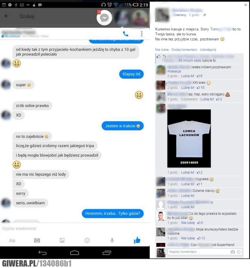 Przyłapana laska,gały,dziewczyna