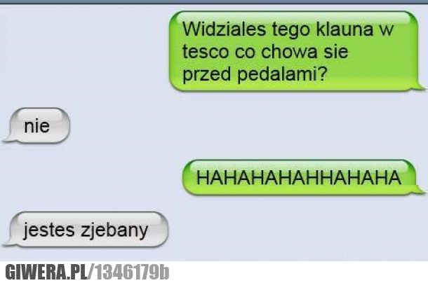 Klaun,tesco,pedał
