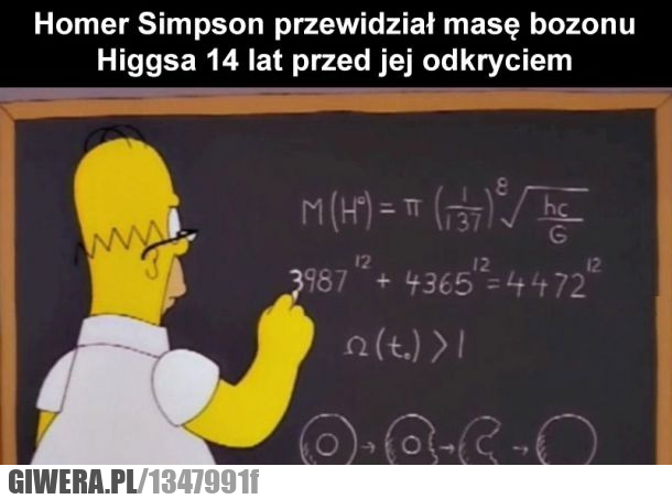 Homer,Bozon Higgsa