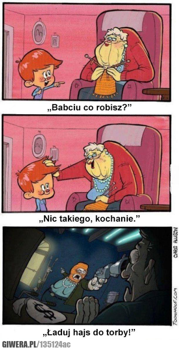 co robisz, babcia