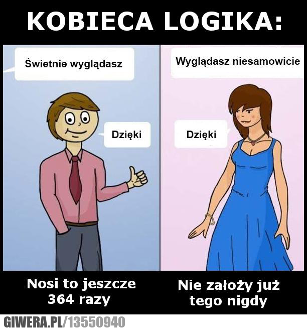 Kobieca logika,suknia,garnitur