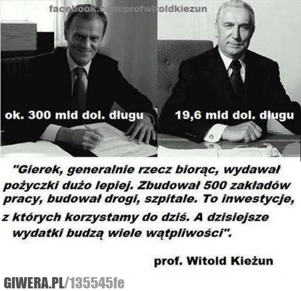 długi , Gierek , Tusk.