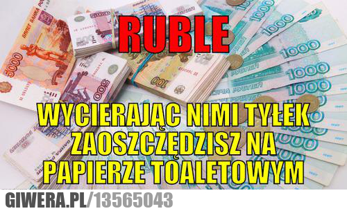 ruble , Rosja , memy.