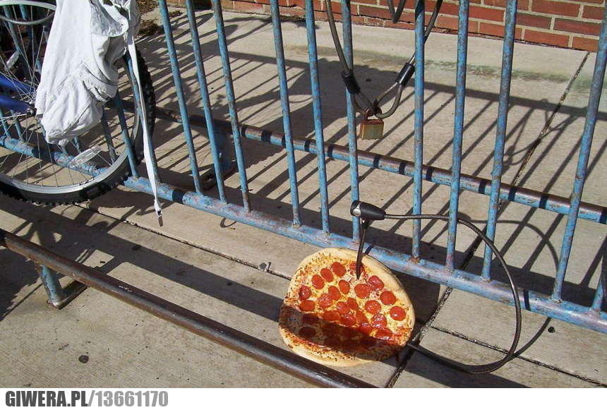 Pizza,Zabezpieczenie,kłódka