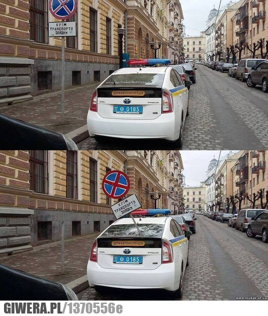 parkowanie,znak,kara,policja,Ukraina